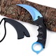 Cutit Karambit, CS:GO, otel inxodiabil, albastru, teaca plastic inclusa