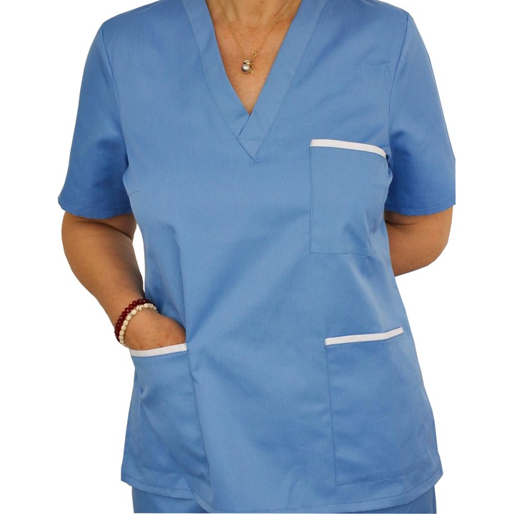 Bluza medicala cu garnitura, marimea 52