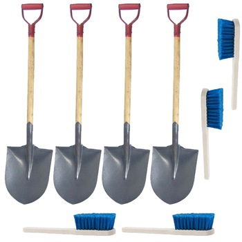 Pachet - 4 x Lopata auto + 4 x Perie cu maner Pachet - 4 x Lopata auto + 4 x Perie cu maner