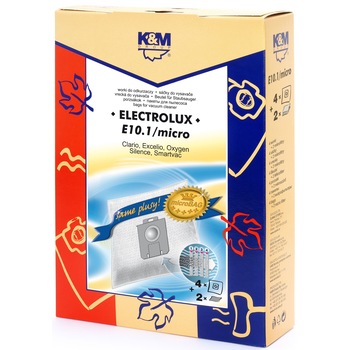 Sac aspirator Electrolux Clario, sintetic, 4X saci + 1 filtru, K&M Sac aspirator Electrolux Clario, sintetic, 4X saci + 1 filtru, K&M