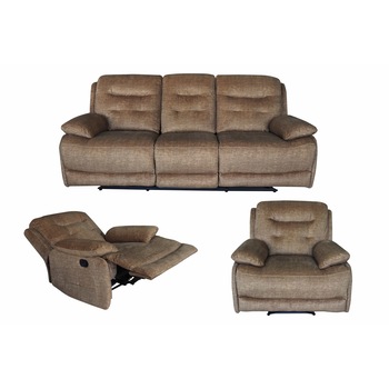 Set Md.5126, Mobila Domnel, Canapea 3 locuri cu 2 reclinere manuale si 2 fotolii cu reclinere manuale Set Md.5126, Mobila Domnel, Canapea 3 locuri cu 2 reclinere manuale si 2 fotolii cu reclinere manuale