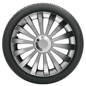 Set 4 capace ART 16 inch /-/ Grafit Meridian, din material ABS durabil cu standarde de calitate Set 4 capace ART 16 inch /-/ Grafit Meridian, din material ABS durabil cu standarde de calitate
