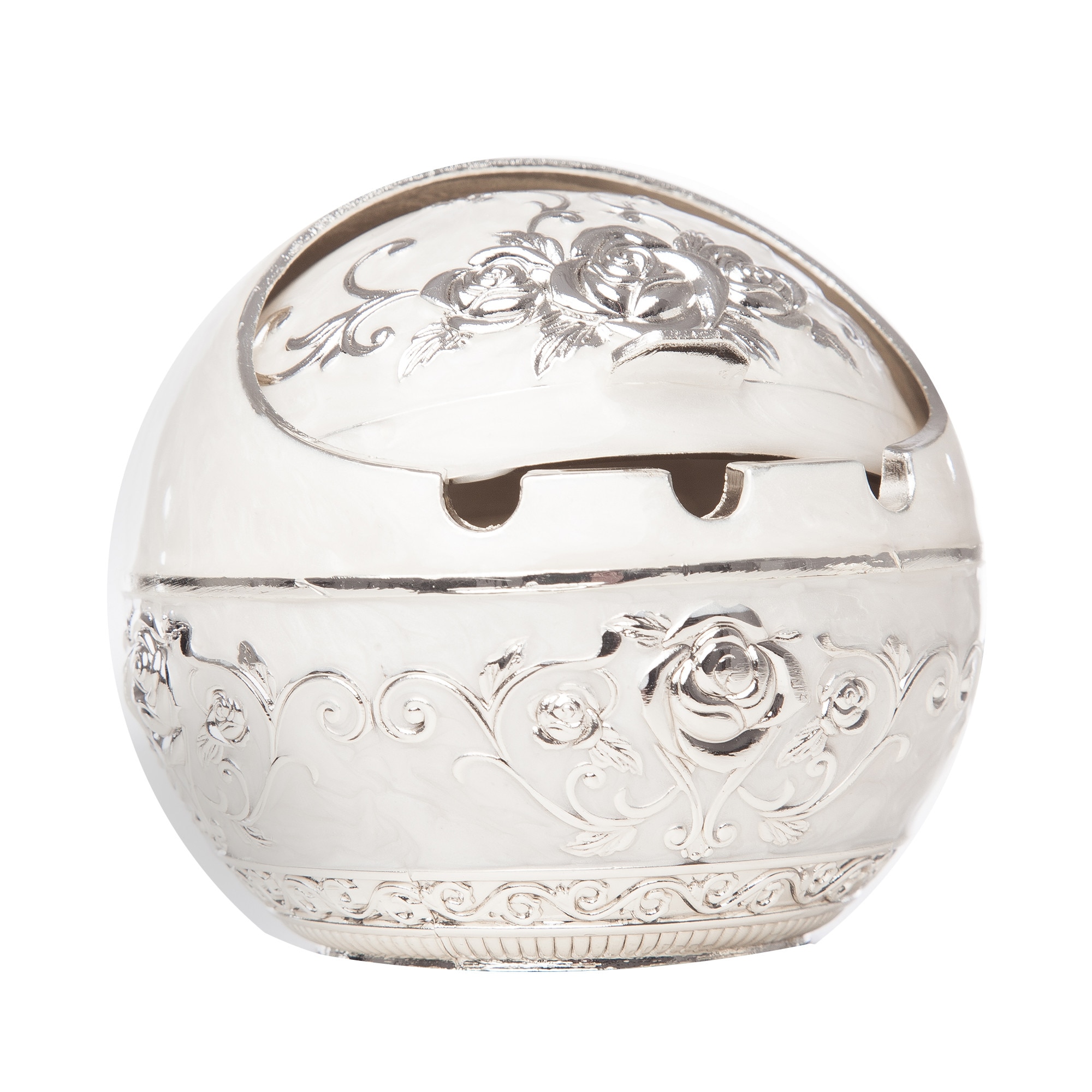 Scrumiera rotunda argintata