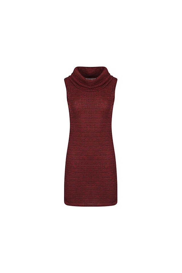 Rochie fara maneci dama, visinie/neagra, marimea M/L