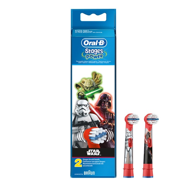 Set 2 rezerve Braun EVO Oral-B EB10-2 Editie Star Wars pentru periute electrice