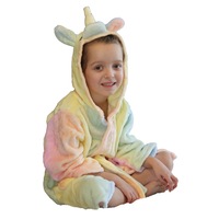 halat de baie copii fuanna 2 ani  curcubeu pufos  gluga unicorn imagen 18_0_
0