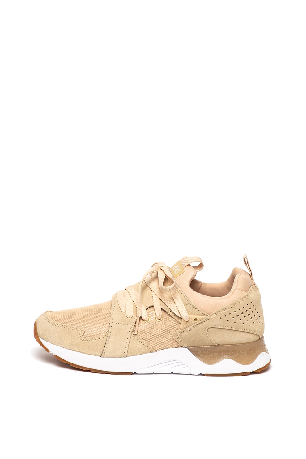 ASICS Tiger, Pantofi sport de piele intoarsa si material textil Gel-Lyte Sanze, Bej, 6