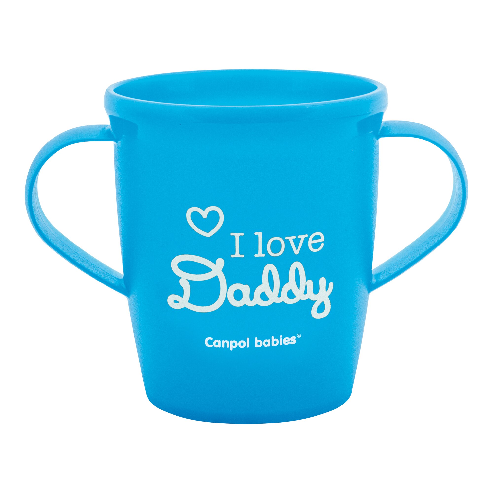 Canita „I love Daddy“, Canpol babies®, fara BPA, 250 ml, albastru