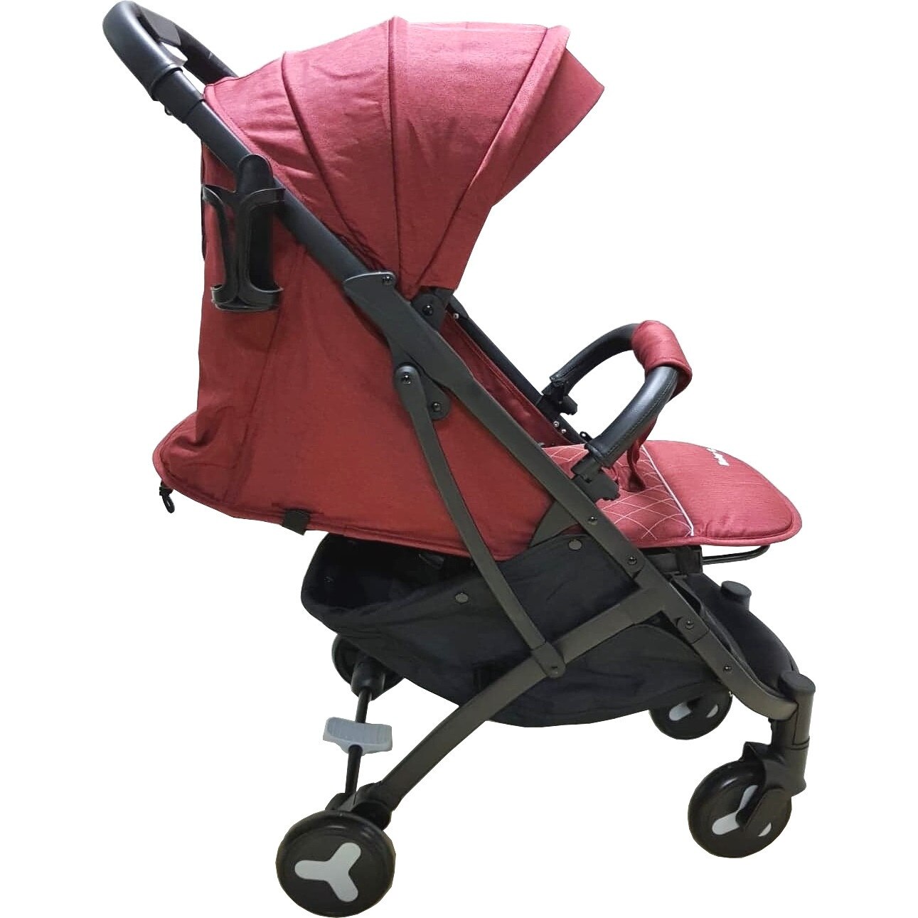 Carucior nou nascuti 2 in 1 BABY CARE™ PRO S600, Transformabil in troller, Spatar reglabil in 3 trepte, Roti cu rulment, Frana picior,Pliabil ,Bordeaux