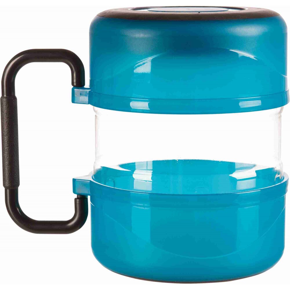 Set De Calatorie Trixie 2 Boluri X 0,75 l Si Recipient Stocare 2 l Plastic Albastru 2491