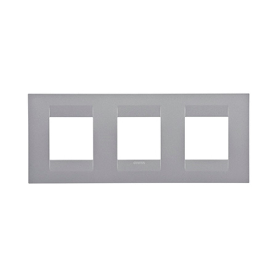 Rama orizontala Gewiss, cu 2+2+2 module, gri-titan