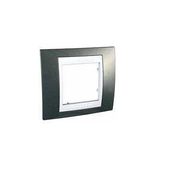 Rama Schneider Electric, 1 post, gri inchis/alb Rama Schneider Electric, 1 post, gri inchis/alb