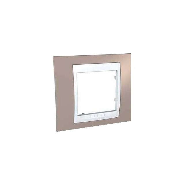 Rama Schneider Electric, 1 post, ocru/alb