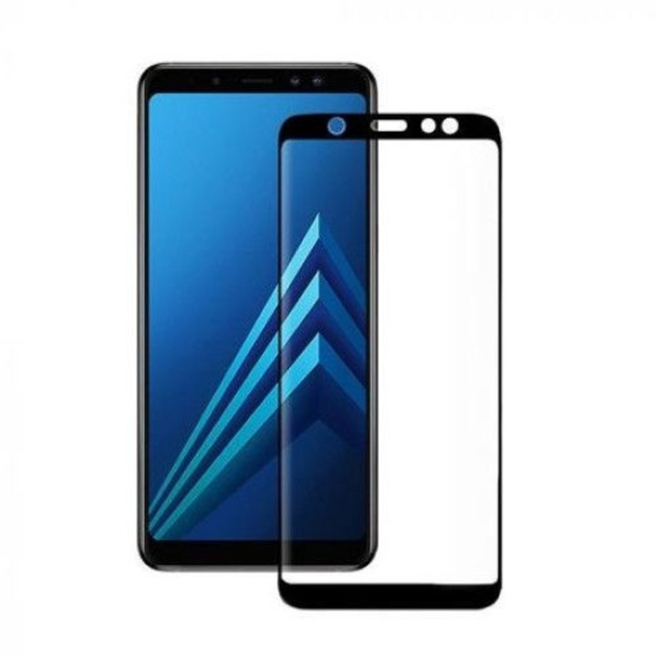 Folie de Sticla Full Glue compatibila SAMSUNG Galaxy J4 2018 (Negru)