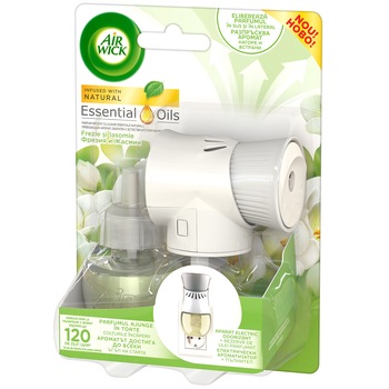 Odorizant de camera electric Air Wick Frezie si iasomie, 19 ml Odorizant de camera electric Air Wick Frezie si iasomie, 19 ml