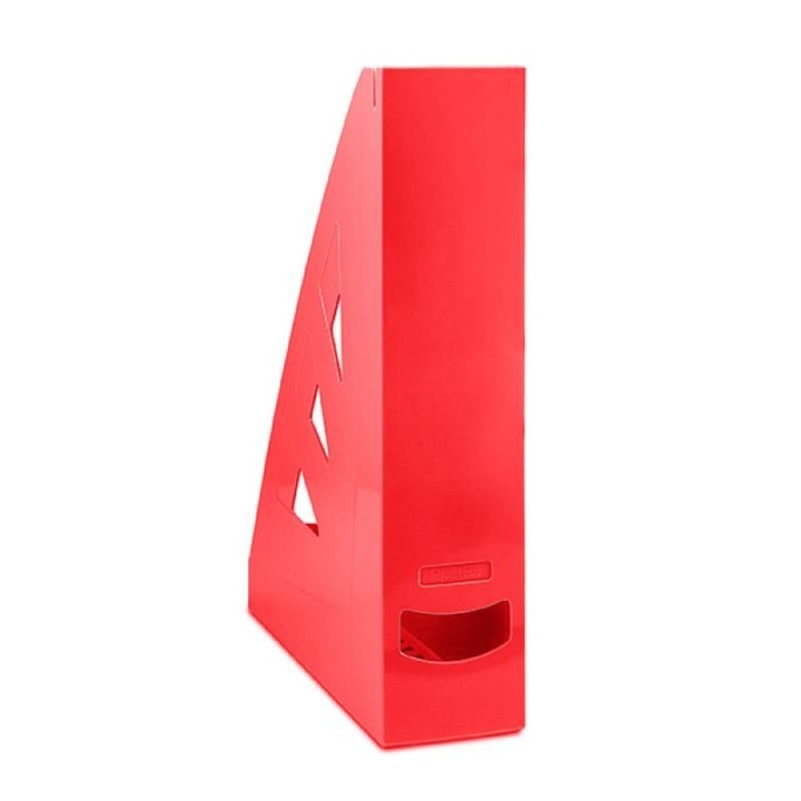 Suport vertical din plastic OFFICE Products, 70 mm, rosu