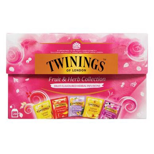 Ceai Twinings - Infuzie Mix 5 Gusturi Fructe si Plante, 20 pliculete, 34 gr.