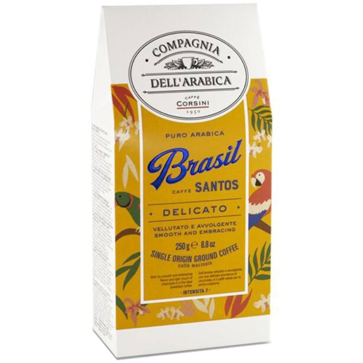 Compagnia Dell`Arabica Brasile Santos őrölt kávé, 250 g