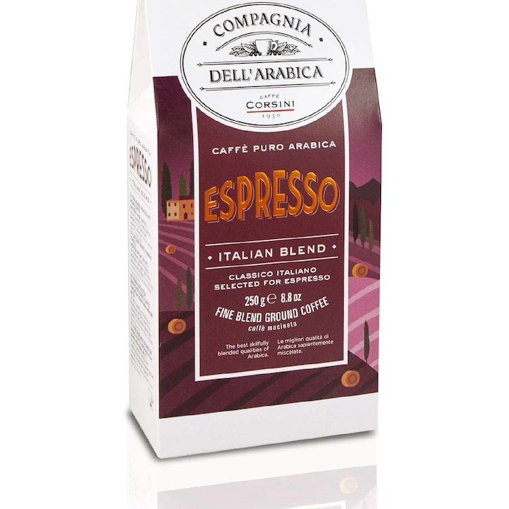 Compagnia Dell` Purissimi Caffé Arabica 100% - Espresso őrölt kávé, 250 g