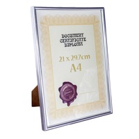 rama argintie document certificat diploma - 22 x 30 cm imagen 34_2_
0