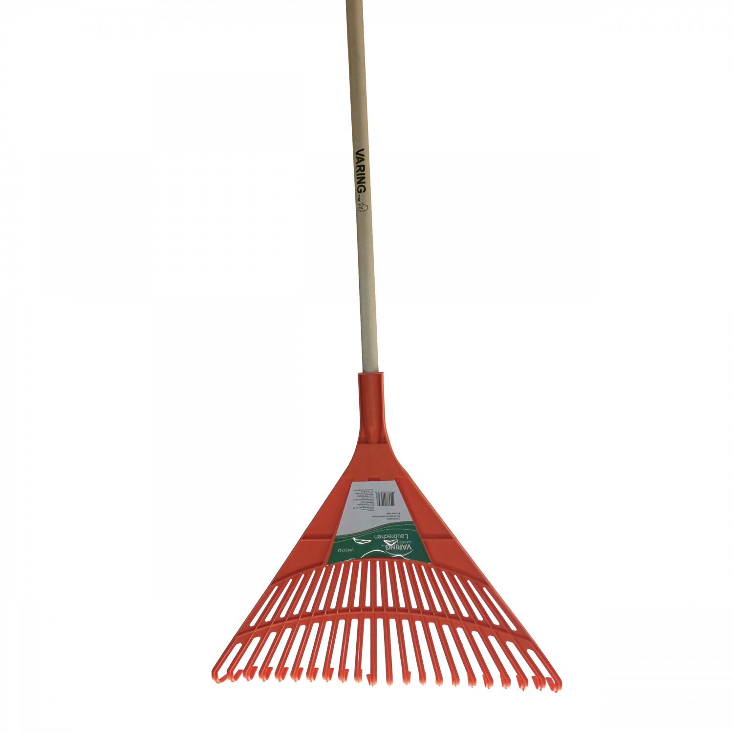 Grebla pentru frunze, ATS, PVC, cu coada din lemn, 22 dinti