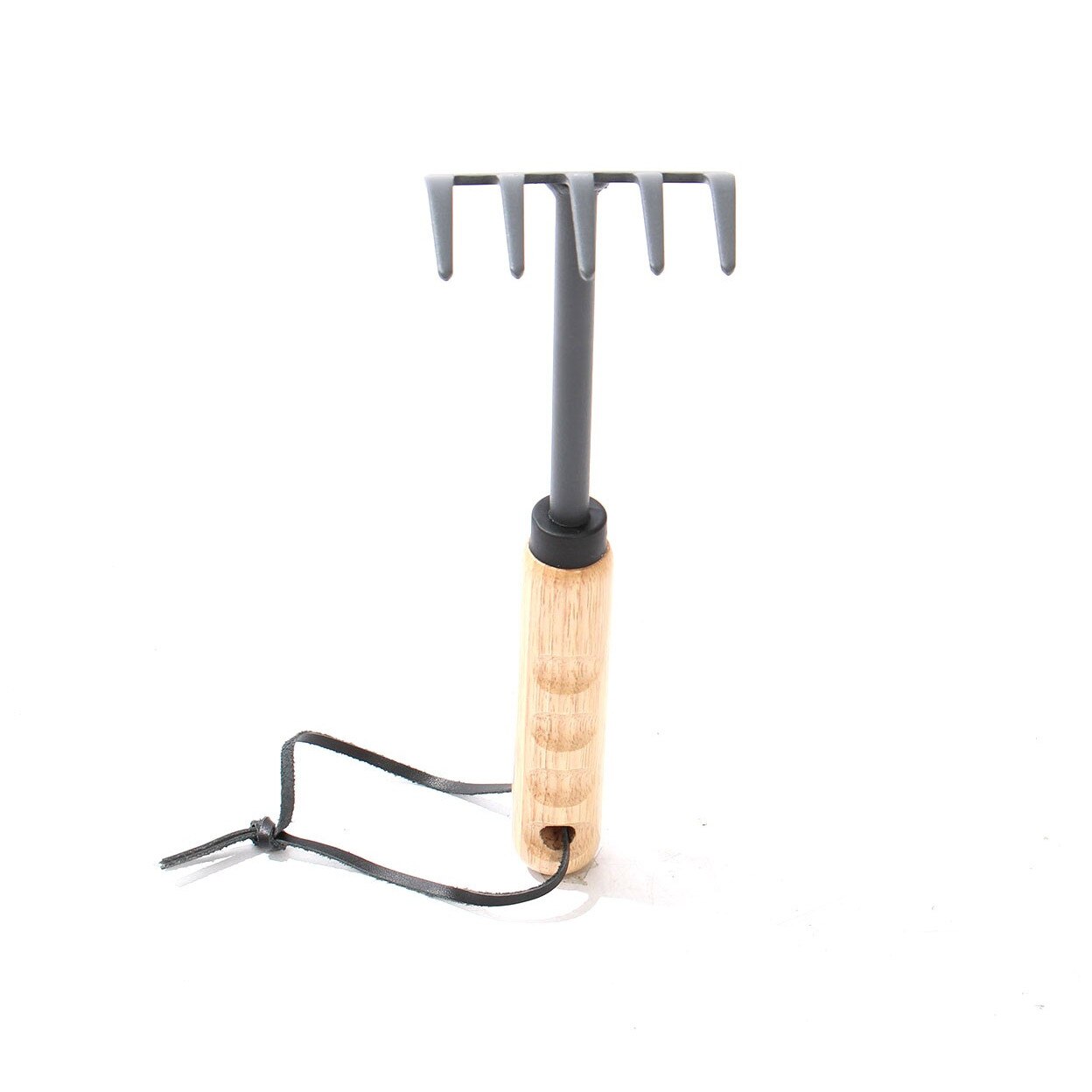 Minigrebla Gradina pentru sol, Grunman, otel, cu coada din lemn, ATS