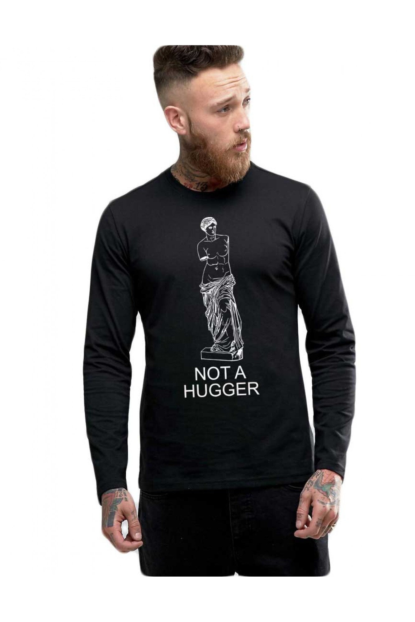 Bluza barbati neagra - Not a hugger