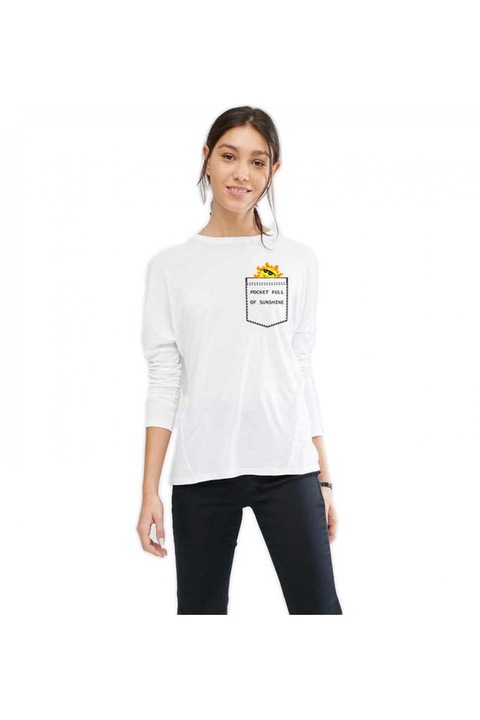 888113409-Bluza dama alba - Sunshine