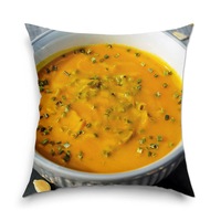 Perna decorativa Art Factory Culinar Supa crema delicioasa, Decoratiuni pentru casa, 40 x 40 cm