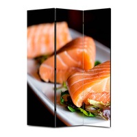 paravan 3 piese premium art factory truecolor culinar multicolor somon preparat cu cadru de lemn decoratiuni moderne pentru casa 135 x 180 cm 3 panouri x 45 x 180 cm imagen 31_0_
0