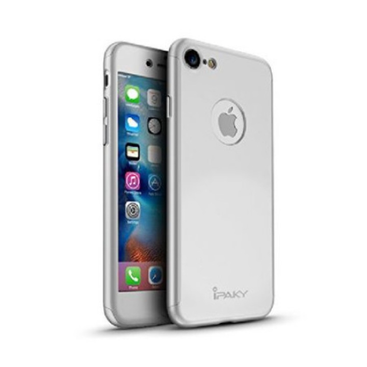 Кейс за Apple iPhone 7 MyStyle iPaky Original Silver пълно покритие 360 градуса