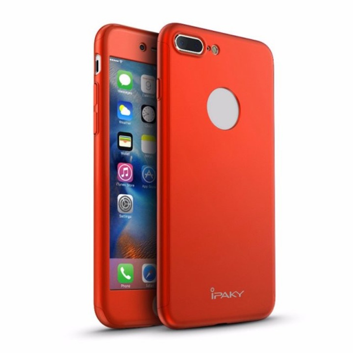 Капак за Apple iPhone 7 Plus MyStyle iPaky Original Red пълно покритие 360 градуса