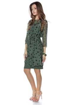 Tunica verde cu imprimeu stele, ROH , M Tunica verde cu imprimeu stele, ROH , M