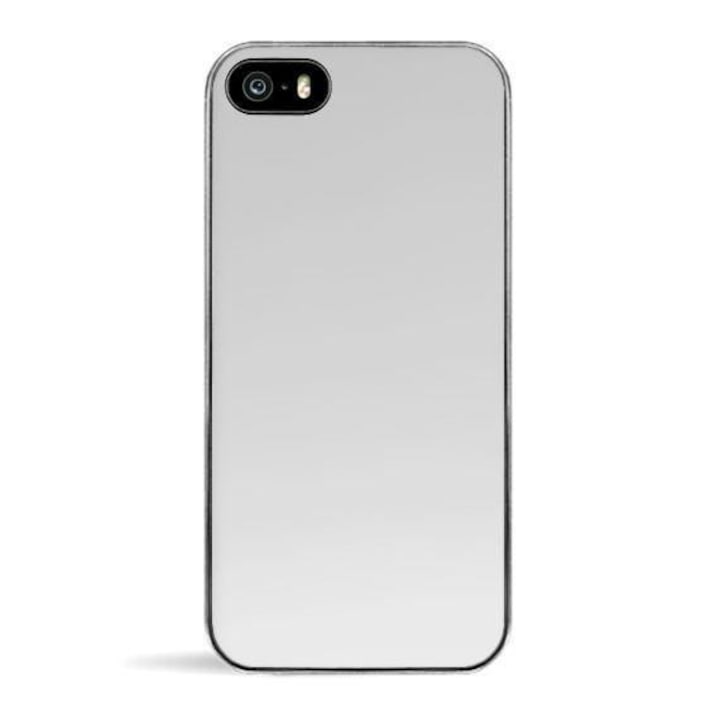 Калъф за Apple iPhone 5 / iPhone 5S / iPhone 5SE Сребрист пълно покритие 360 градуса с безплатно стъклено фолио