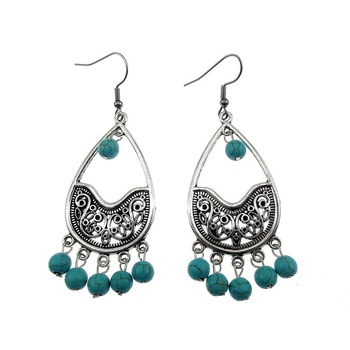 Cercei candelabru filigran lacrima cu turcoaze, GlamBazaar, 7 cm x 4 cm, cu Turcoaze, Turcoaz, tip cercei candelabru cu pietre naturale Cercei candelabru filigran lacrima cu turcoaze, GlamBazaar, 7 cm x 4 cm, cu Turcoaze, Turcoaz, tip cercei candelabru cu pietre naturale