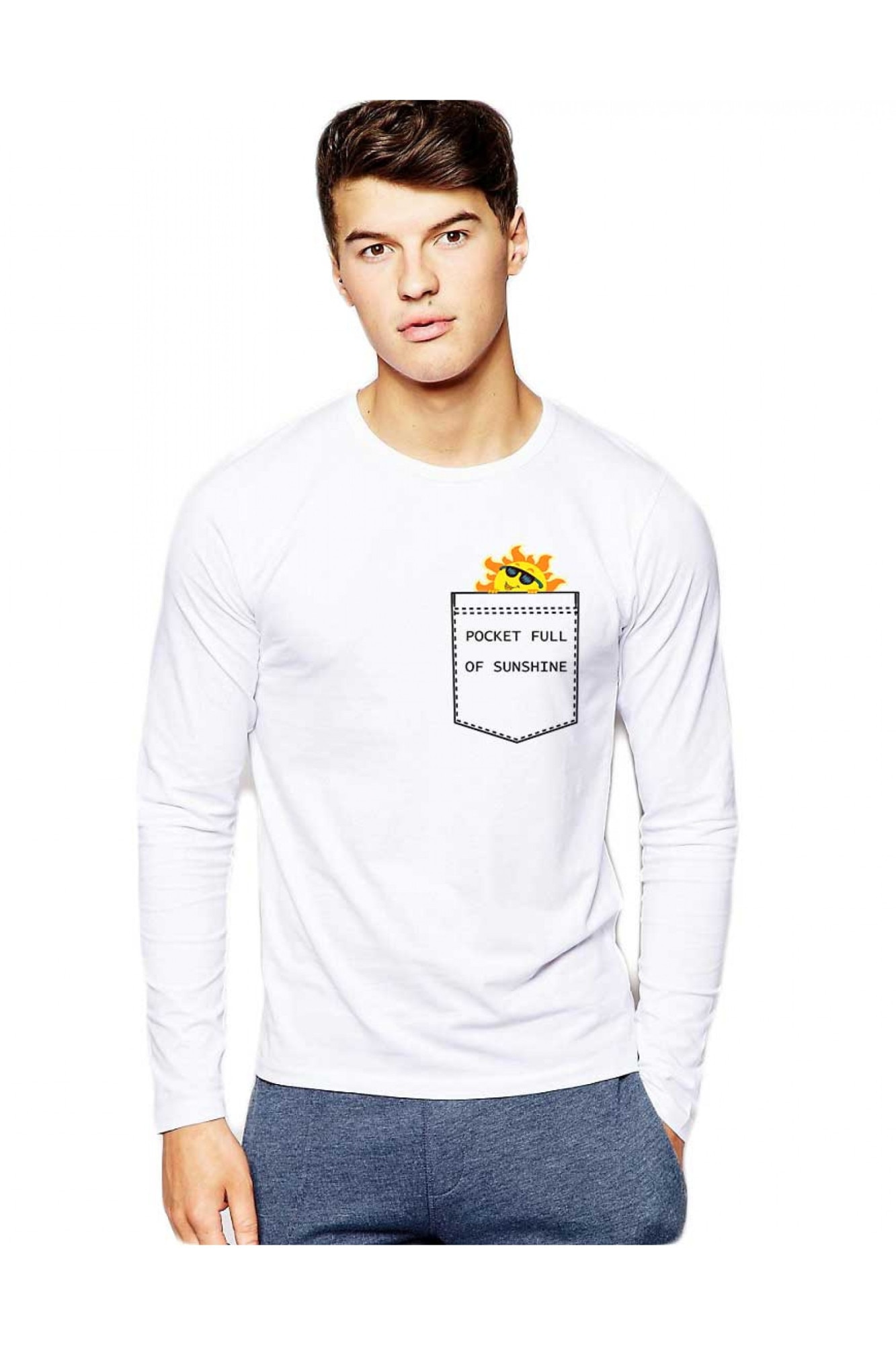 Bluza barbati alba - Sunshine