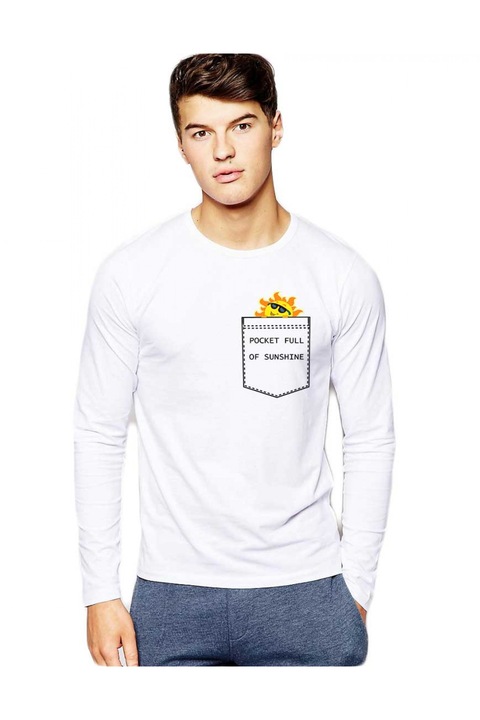 Bluza barbati alba - Sunshine