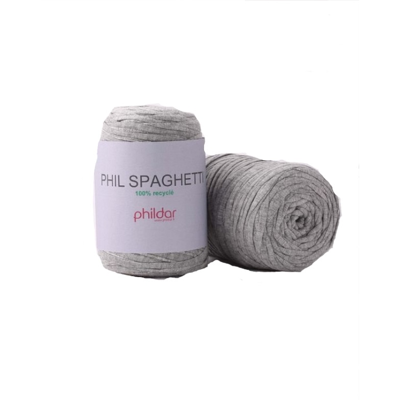 Fir pentru impletit P Spaghetti 1011 Gris, lungime 90 metri