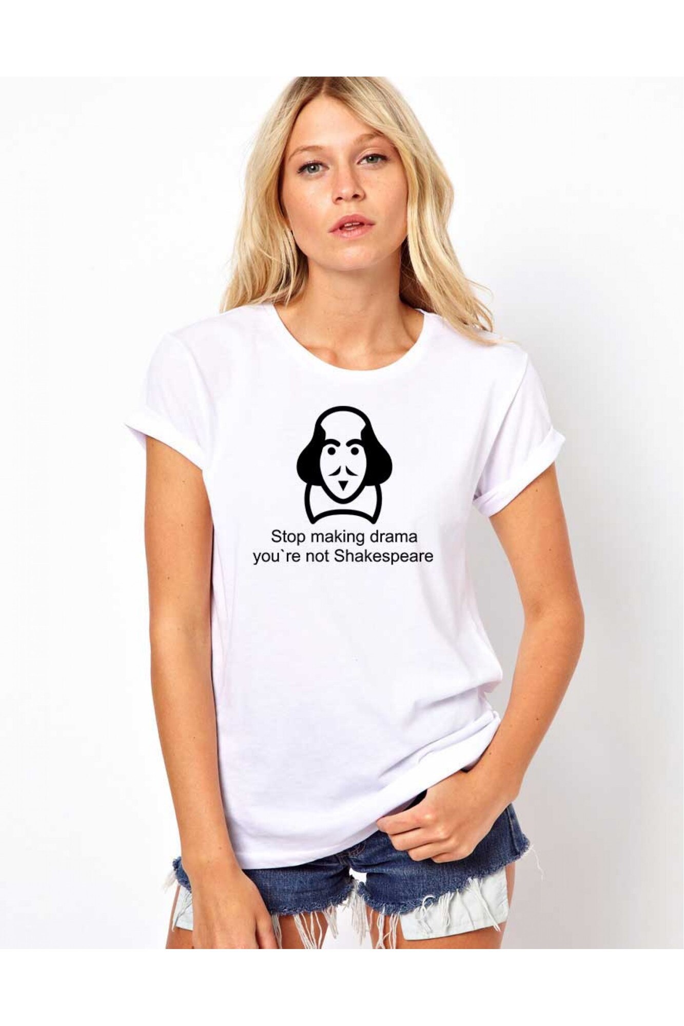 Tricou dama alb - Shakespeare Drama