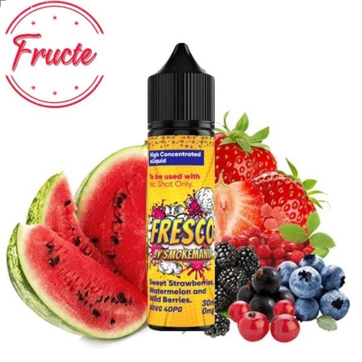 Lichid tigara electronica premium Fresco 0mg/ml, 30ml fara nicotina, Lichid Tigara Electronica premium fara nicotina Smokemania e-Potion Lichid tigara electronica