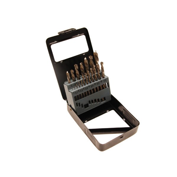 Set burghie HSS 1-10mm, 19 buc, producator BGS