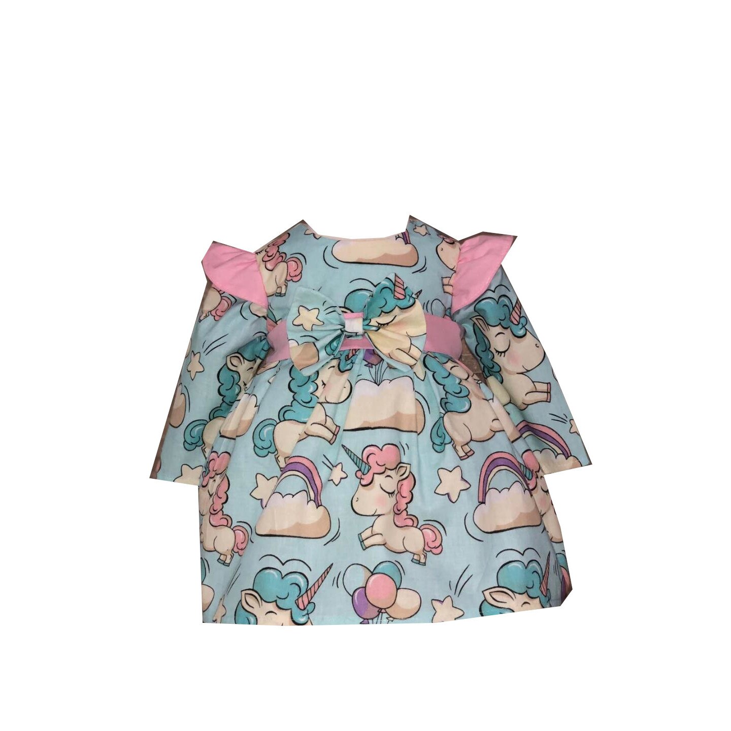 Rochie Bella, model lucy blue unicorn, masura