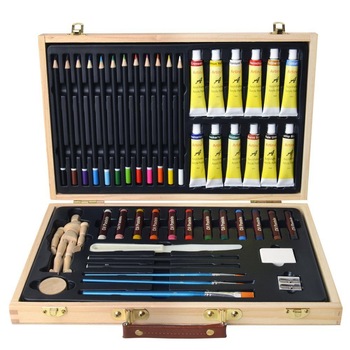 Set de pictura Artina cu un model de o figura umana, Vopsele acrilice Set de pictura Artina cu un model de o figura umana, Vopsele acrilice