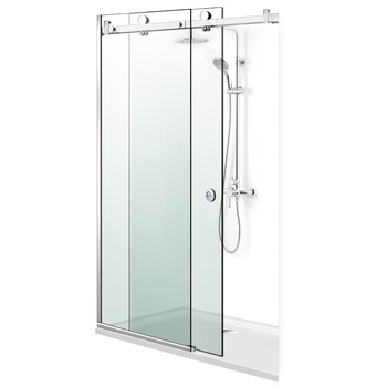 Paravan dus cu usa culisanta GLISSANDO, (140-150)/205 cm, sistem INOX, sticla clara Paravan dus cu usa culisanta GLISSANDO, (140-150)/205 cm, sistem INOX, sticla clara