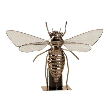 Suport pentru Sticla Vin, model Libelula, Metal Lucios, Capacitate 1 Sticla, H 35 l 49 cm Suport pentru Sticla Vin, model Libelula, Metal Lucios, Capacitate 1 Sticla, H 35 l 49 cm