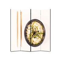 paravan 4 piese premium art factory truecolor culinar multicolor mancare autentic chinezeasca  cu cadru de lemn decoratiuni moderne pentru casa 180 x 180 cm 4 panouri x 45 x 180 cm imagen 22_0_
0