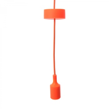 Pendul Suspensie Silicon , ATS, 1 x E27, lustra portocalie Pendul Suspensie Silicon , ATS, 1 x E27, lustra portocalie