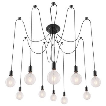 Lustra pendul neagra , Suspenie 1000 mm inaltime , ATS Lustra pendul neagra , Suspenie 1000 mm inaltime , ATS