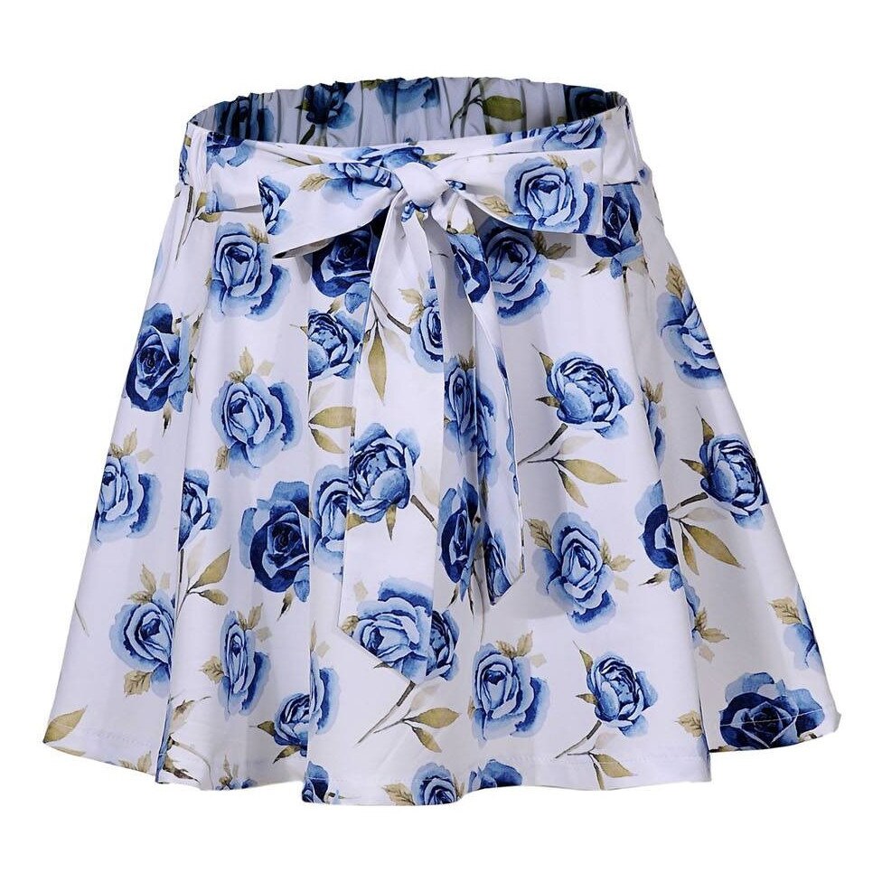 Fusta GLO STORY, BLUE ROSES, Multicolor