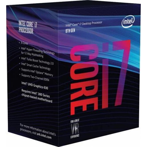Intel Core i7-8700 ×３ Procesor Intel Core™ i7-8700, 3.2GHz, Coffee Lake-S, 12MB, LGA1151